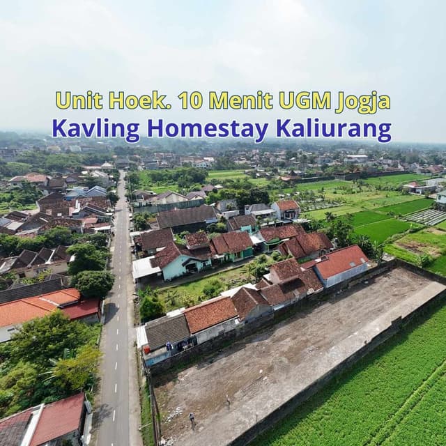 3KM UGM, Dijual Tanah Jalan Damai Jogja di Kabupaten Sleman — Rp 6,5 jt/m²