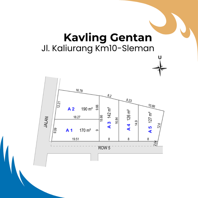 Dekat Pasar Gentan Kavling Premium Siap bangun Dekat Pasar Gentan Kavling Premium Siap bangun di Kabupaten Sleman — foto 4 dari 4