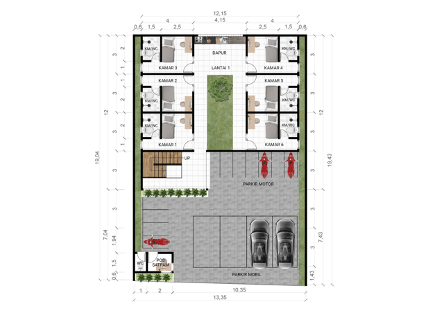 Jual Kost Eksklusif Jogja, Dekat Kampus UII Jalan Kaliurang – 16 Kamar, Area Jalan Kaliurang di Kabupaten Sleman — foto 3 dari 10