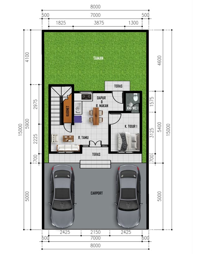 Rumah Modern 2 Lantai Kalasan – Dekat Maguwoharjo & Prambanan Rumah Modern 2 Lantai Kalasan – Dekat Maguwoharjo & Prambanan di Kabupaten Sleman — foto 2 dari 5